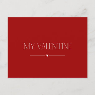 Valentines day Card "My Valentine" Vykort