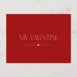 Valentines day Card "My Valentine" Vykort