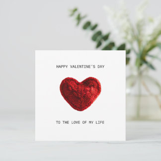 VALENTINES DAY CARD to the love of my life Kort