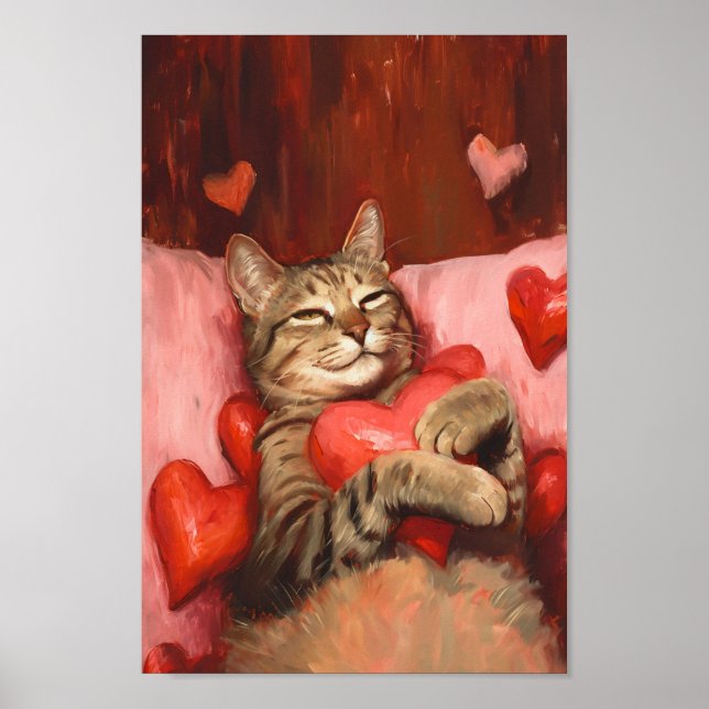 Valentines day Cat Poster (Framsidan)