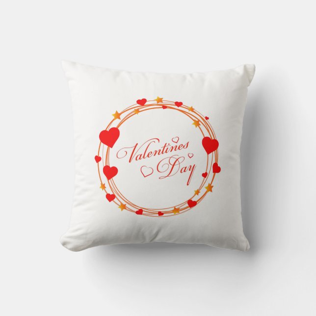 Valentine's Day Circle Design-25695 Kudde (Framsida)
