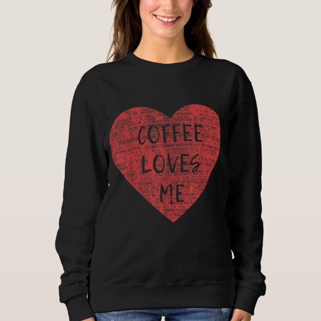 Valentines Day Coffee Kärlek Me Graphic T Shirt (Framsida)