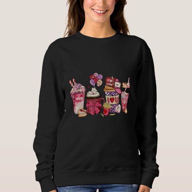 Valentines Day Coffee Love Heart Valentines Day Co T Shirt (Framsida)