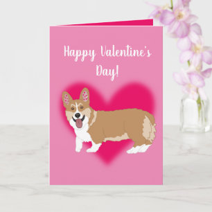 Valentines day Corgi Kort