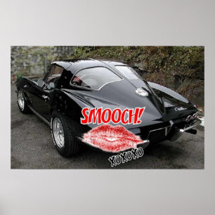 Valentine's Day Corvette Poster