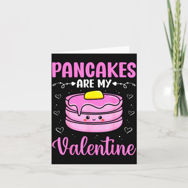Valentine's Day Couple - Pancakes Are My Valentine Kort (Framsida)