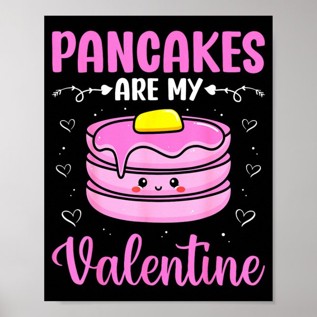 Valentine's Day Couple - Pancakes Are My Valentine Poster (Framsidan)