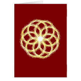 Valentines day Crimson och Guld Math, kort