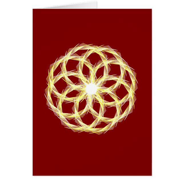 Valentines day Crimson och Guld Math, kort (Framsidan)