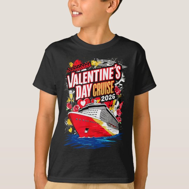 Valentines Day Cruise 2026  T Shirt (Framsida)