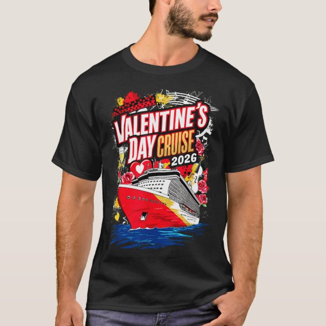 Valentines Day Cruise 2026  T Shirt (Framsida)
