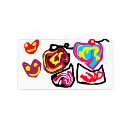 valentine's day cupcakes adressetikett