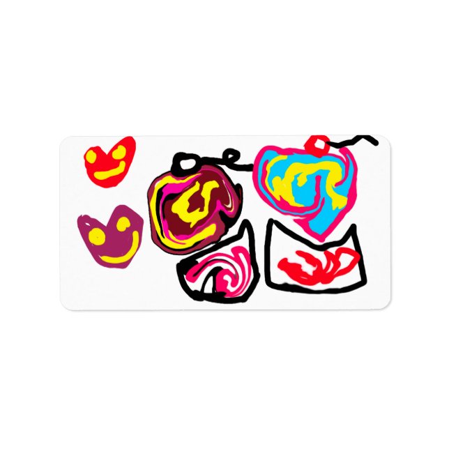 valentine's day cupcakes adressetikett (Framsidan)