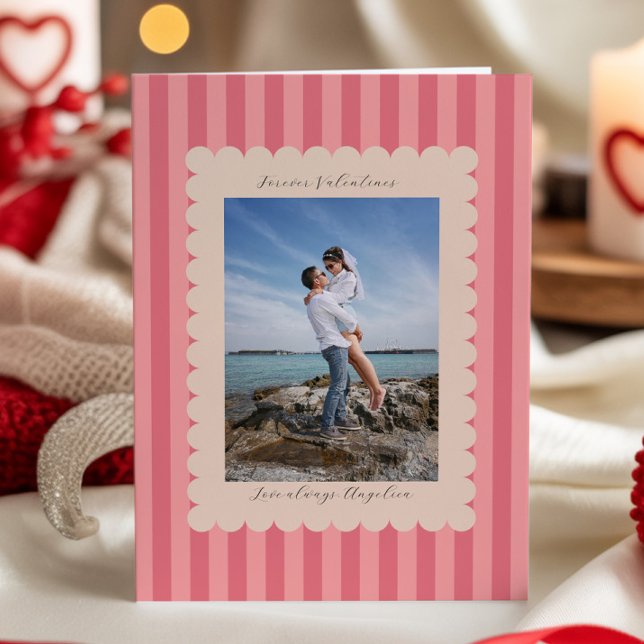 Valentine's Day Custom Photograph Romantic Helgkort (Skapare uppladdad)