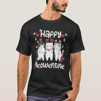 Valentines day Cute Cats Kitten Cat Girl Teenage T Shirt