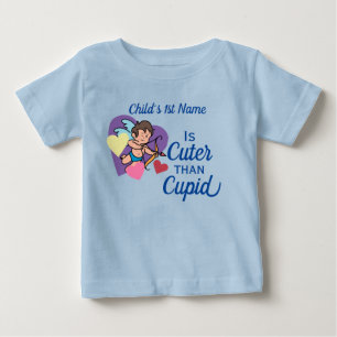 Valentines day Cute Cupid Namn Colorful Kärlek Hea T Shirt