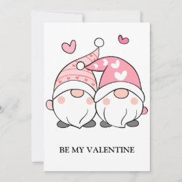 Valentines day Cute Kärlek Helgdag Gnome Julkort