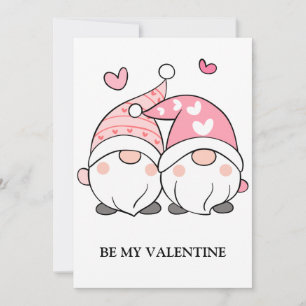Valentines day Cute Kärlek Helgdag Gnome Julkort