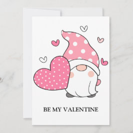 Valentines day Cute Kärlek Helgdag Gnome Julkort