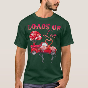 Valentines day Cute Lastbil Flamingo Costume Boys  T Shirt