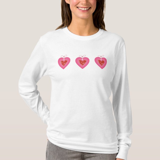 Valentines day Dam T-Shirt (Framsida)