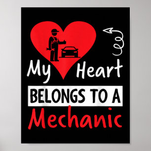 Valentines day design - mina hjärtan-Tillhör till Poster