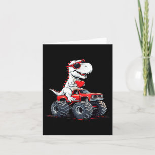 Valentines day Dinosaur Monster Lastbil med hjärta Kort