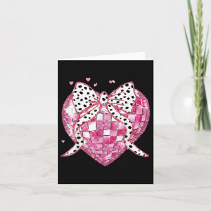 Valentines day disco Heart-coquette-kupéer för Kort