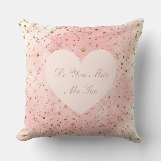 Valentine's Day, Do You Miss Me Too,Pink Love Hear Kudde (Framsida)