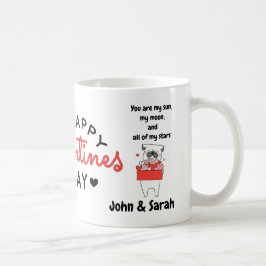 Valentine's Day DogLove Heart Kaffemugg