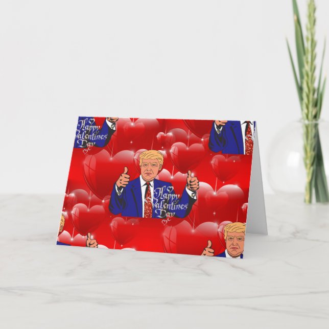 valentines day donald trast helgkort (Framsida)