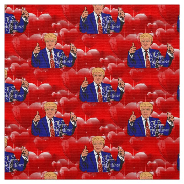 valentines day donald trumpettyge tyg (Provkarta)