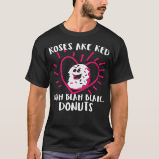 Valentines day Donuts Ro är födelsedag T Shirt