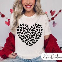 Valentine's Day, doodle hearts, Love,Valentine Mom T Shirt