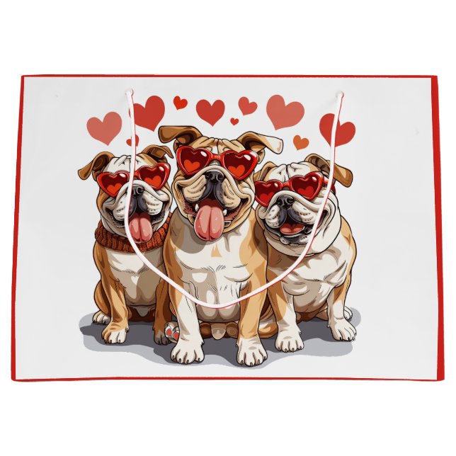 Valentines day English Bulldog (Framsidan)