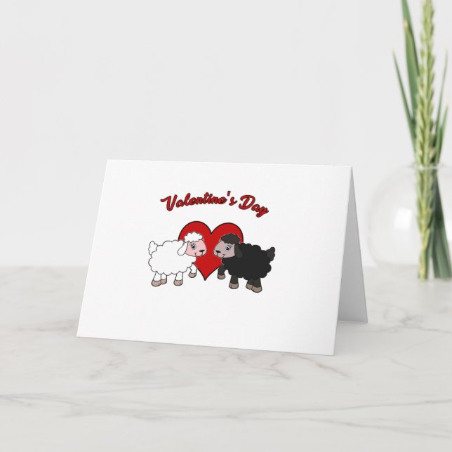 Valentines day - Får Helgkort (Framsida)