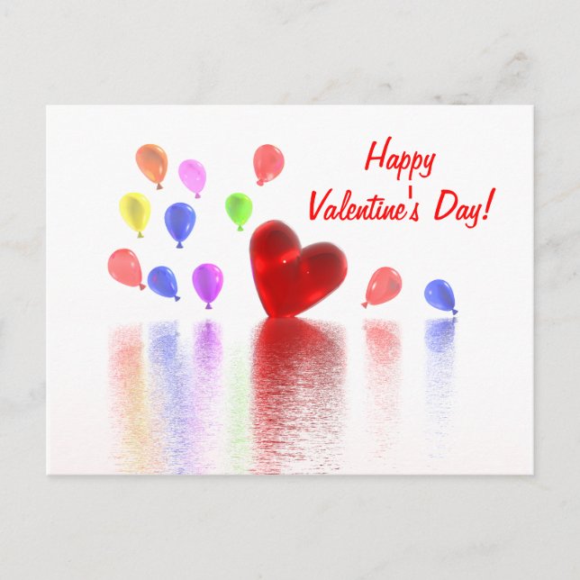 Valentines day Firande Helg Vykort (Framsida)