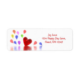 Valentines day Firande Returadress Etikett