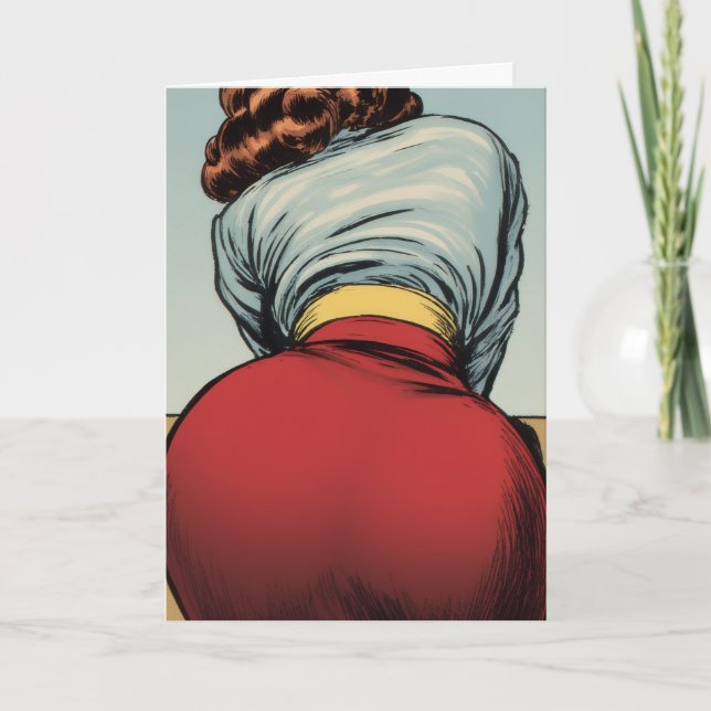 VALENTINE'S DAY FOR HUSBAND HIM GREETING CARD KORT (Framsida)