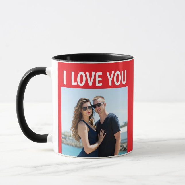 VALENTINE'S DAY FOTO KUSTOM KAFFEKOPP (Vänster)