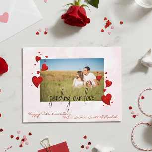 Valentine's Day Foto Mall Sending Our Love Vykort