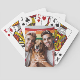 Valentines day | Foto på Red Hearts LGBT-Anpassnin Casinokort