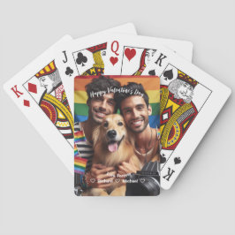 Valentines day | Foto på Red Hearts LGBT-Anpassnin Casinokort