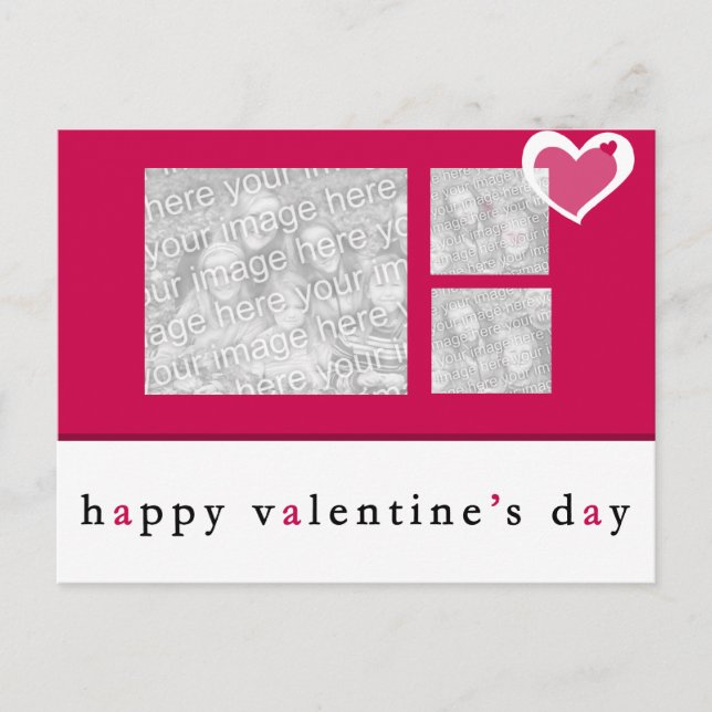 Valentines day-fotovykort helg vykort (Framsida)