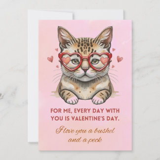 Valentines day Funny cat Photo Julkort