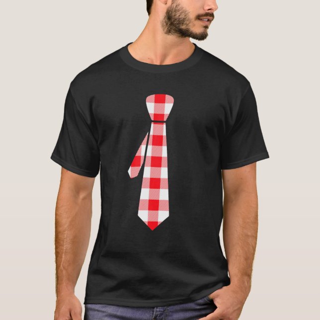 Valentines day Funny Neck Tie Cute Heart Boys Mana T Shirt (Framsida)