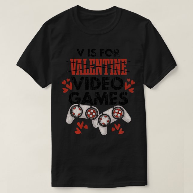 Valentines day-gåva för videospelare - luddig Atti T Shirt (Design framsida)