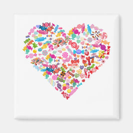 Valentines day ger Candy Heart-formgivning Magnet