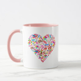 Valentines day ger Candy Heart-formgivning Mugg