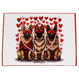 Valentines day German Shepherd Hundar